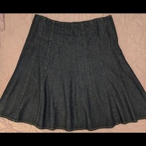 Jones NY Signature Multi Seam Denim Skirt